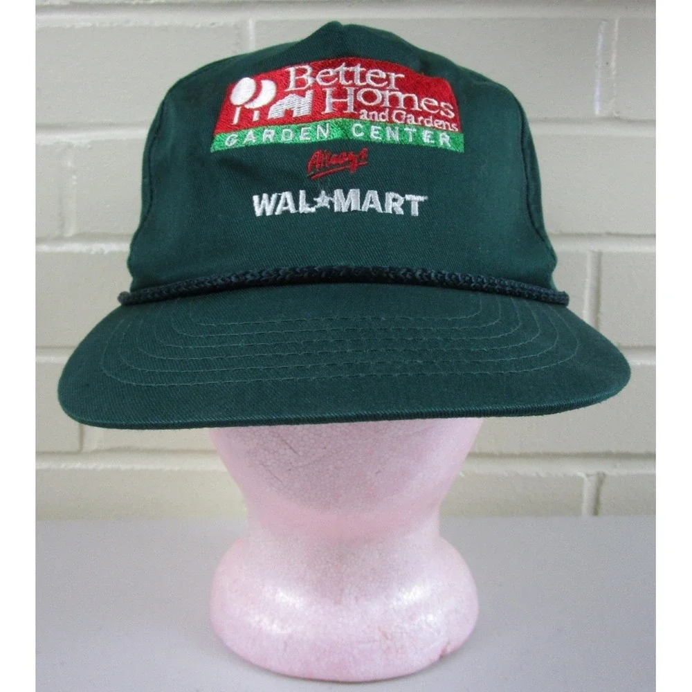 Vintage‎ 80s Walmart Snapback Hat Cap 25th Anniversary Garden Center Lot of 2